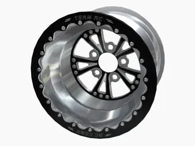 RC Components Torx Drag Rear Wheel Low-poly 3D model