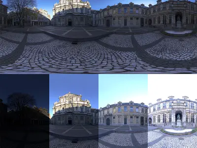 Conscience square HDRi 3D model