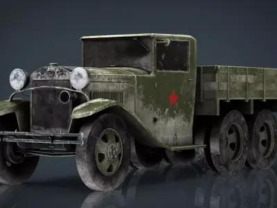 GAZ AAA TRUCK WINTER 3D model