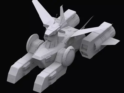 Gundam EF Whitebase model 3D model
