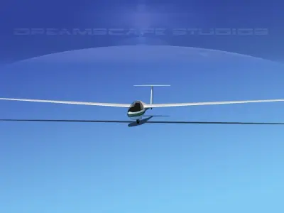 DG-400 17-metre Sailplane V09 3D model