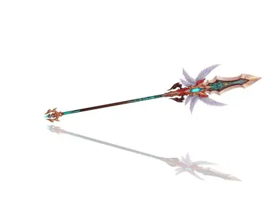 Angel Spear Low-poly 3D model