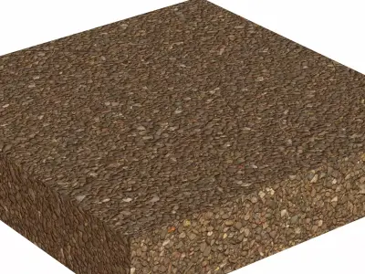 Gravel Cross Sections Low-poly 3D model
