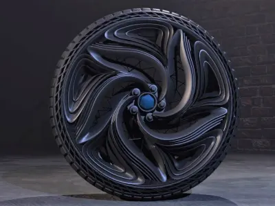 CFuturis wheel 3D model