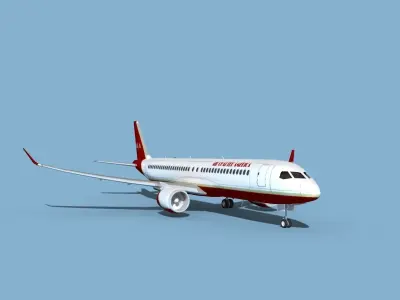 Airbus A220-300 Air Charter America 3D model