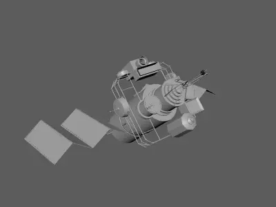 Satelite spacecraft 3D model