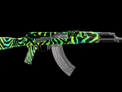 Game Ready AK 47 Low-poly 3D model