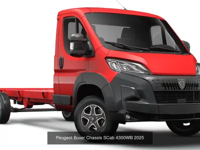 Stellantis chassis collection  Single Cab 4300WB 2025 3D Model Pack