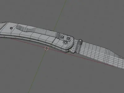 Ka-Bar Knife 3D Model Low-poly 3D model