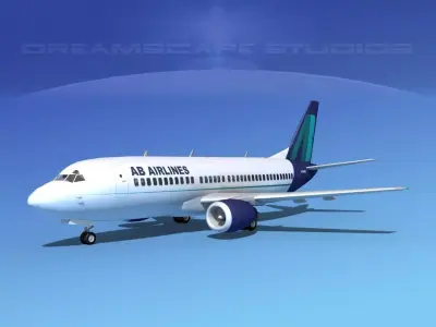 Boeing 737-300 AB Airlines 3D model