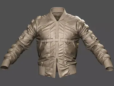 Bomber Jacket - Game Ready Outfit Low-poly 3D model