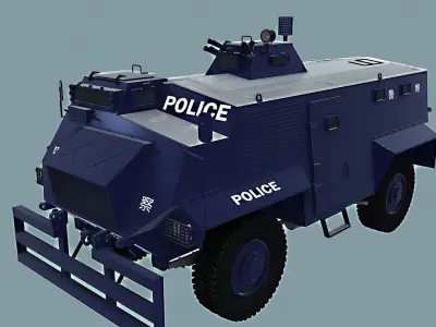 AT 105 SAXON HONK KONG POLICE 3D model