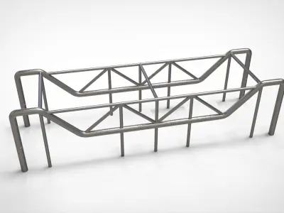 sci-fi Architecture kitbash 6 3D model