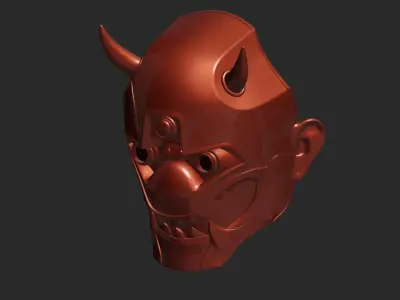 Strange Demon Mask 3D print model