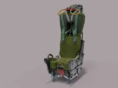 Martin Baker Mk7 Ejection Seat 3D model
