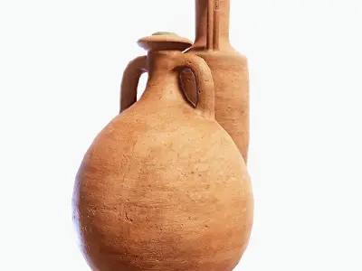Roman Amphora Pack FREE Free low-poly 3D model
