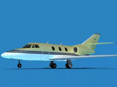 Dassault Falcon 10 V04 3D model