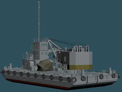 JMSDF 4support ship set 3D model
