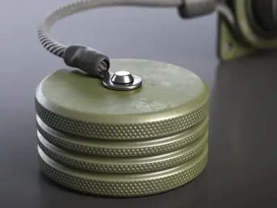 Fiber Optic Connector Type 1 3D model
