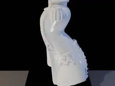 King stylized military uniform XVII-XVIII  3D model