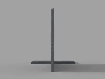 Corrugated galvanized sheets 3 Low-poly 3D model