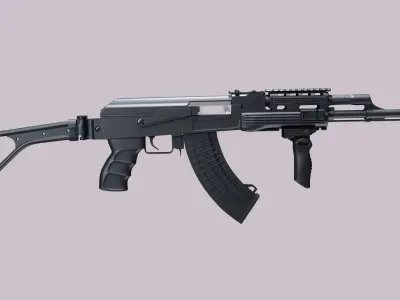 AK-47 Kalashnikov Tactical High Detailed 3D model
