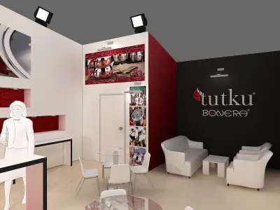 Exhibition Stand - ST0028 3D model