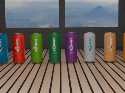 3D Model of Goenrgy Energy Can By MontanaBlacks Brand Free 3D model