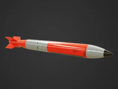 B61-12 Tactical Nuclear Bomb Low-poly 3D model