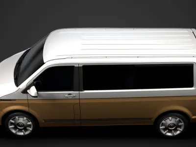 VW Caravelle LWB T 6 1 2020 3D model