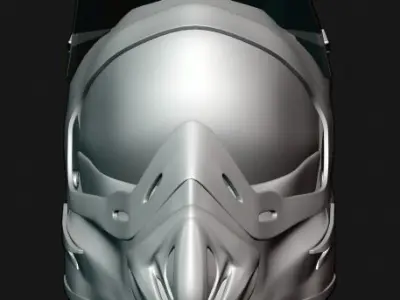 Off Road Helmate Low-poly 3D model