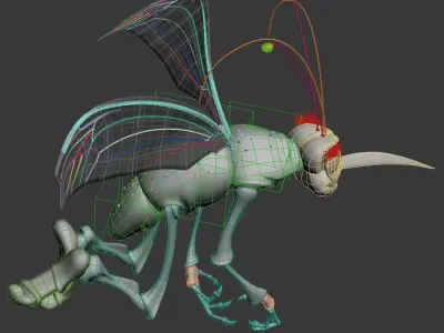 Mosquito Cartoon 3D model