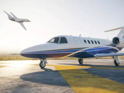 Private plane 3D model