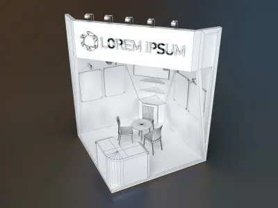 EXHIBITION STAND RPD 9 sqm 3D model