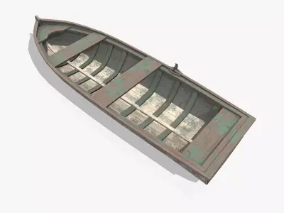 Fishing Boat V01 Low-poly 3D model