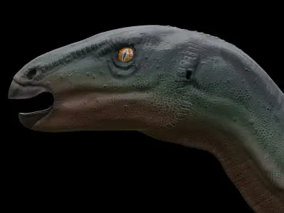 Camptosaurus dinosaur Low-poly 3D model