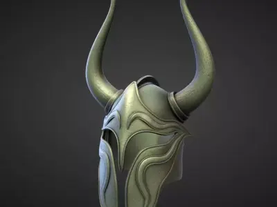 HELMET3 high and low poly Low-poly 3D model