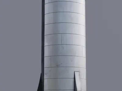 SpaceX Starship 3D model