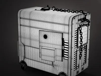 3D diesel machine 3D model