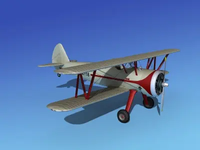 Stearman PT-17 Kaydet V10 3D model