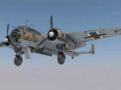Dornier Do-17Z Trop 3D model