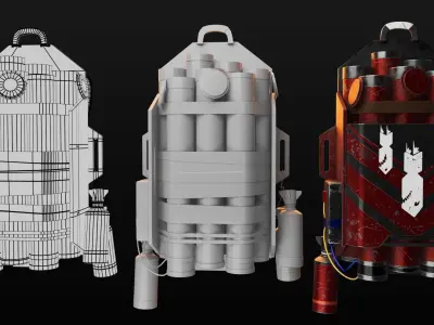 Exterminador Free low-poly 3D model