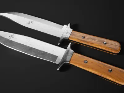Hunting Knife - Red Dead Redemption 2 Low-poly 3D model