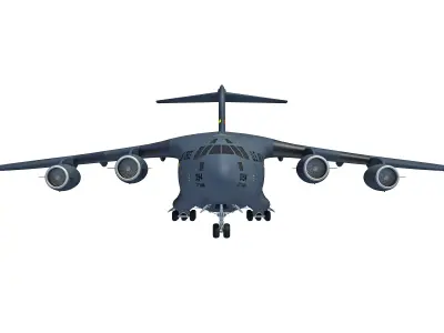 Military Globemaster C-17 Aircraft 3D model