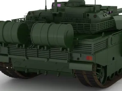 MBT Amx 56 leclerc 3D model