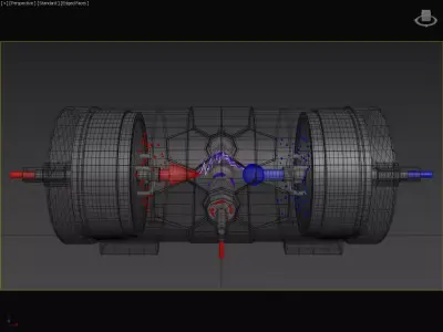 Dutch Ionic Windmill Generator - Capacitor Concept 3D model