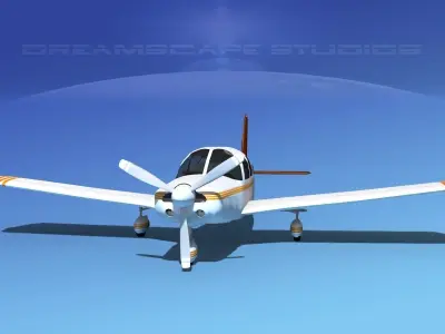 Piper Cherokee Six 300 V10 3D model