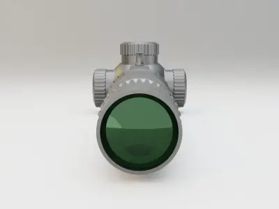 Sniper glass 3D model 3D model