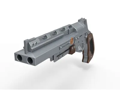 Tobias Beckett Blaster RSKF-44 from Solo A Star Wars story 3D model