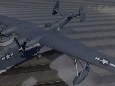 Martin PBM-5 Mariner 3D model